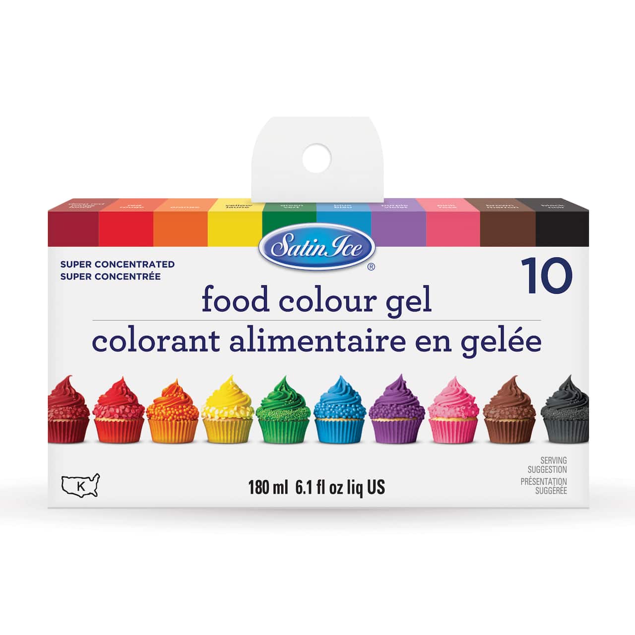 Satin Ice® Food Colour Gel, 10ct.